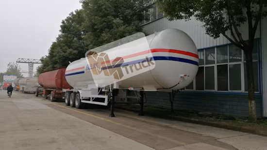 Gaz neuf Manten en vrac ou en conteneur, réservoir de CO2 poli à la cire 60m3 semi-remorque GPL