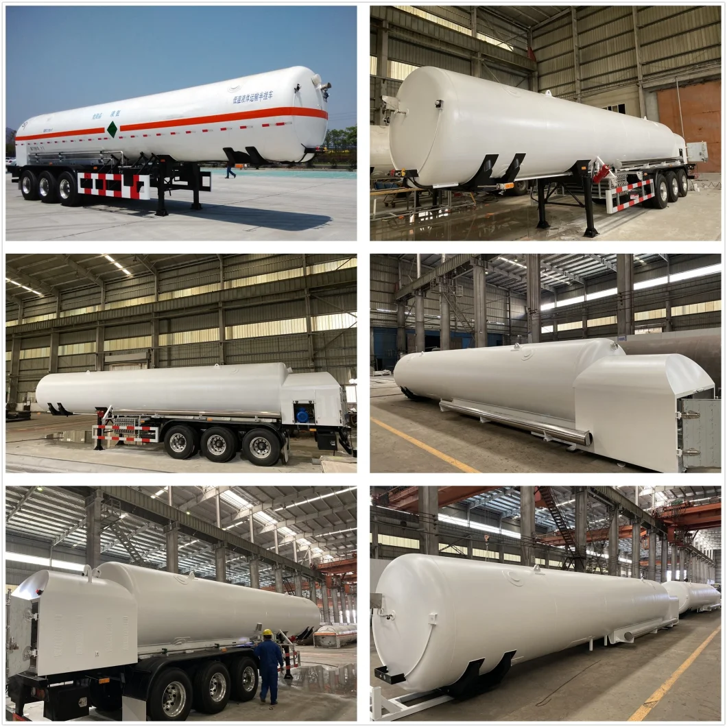 Liquid Nitrogen Argon CO2 Gas Tanker Truck Semi Trailer