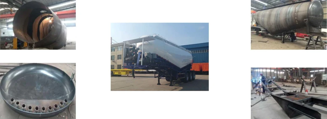 China Cheapest Price 2 Axles 60 Ton Capacity Cement Silo Truck Flour Tank Trailer for Sale in Kenya
