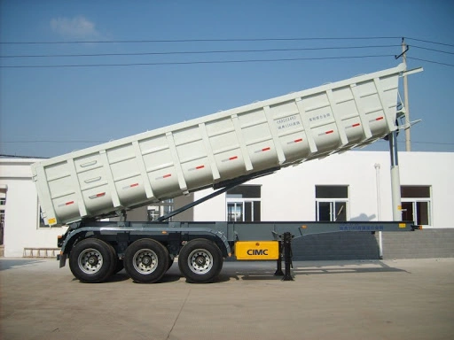 Vehicle Master China Factory Supply 40cubic Meter Side Rear End Dump Dumper V U Shape Tipper Semi Truck Trailers