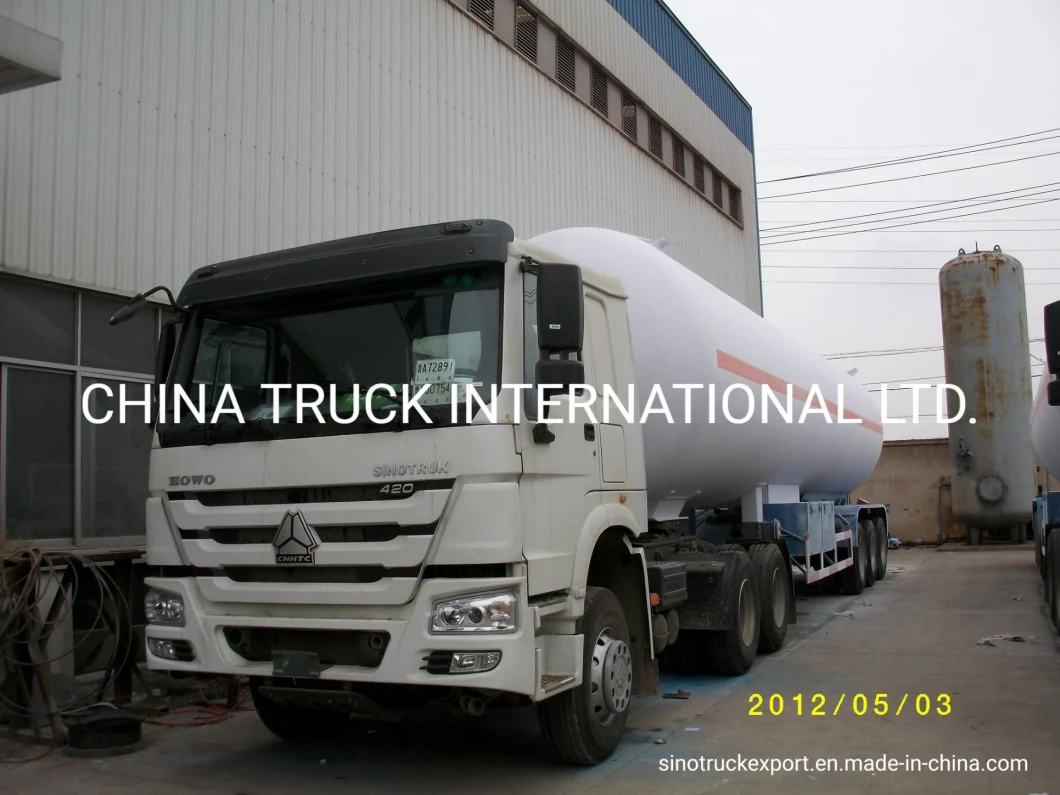 52000L Tri-Axle LNG LPG CNG Fuel Tanker Truck Semi Trailer
