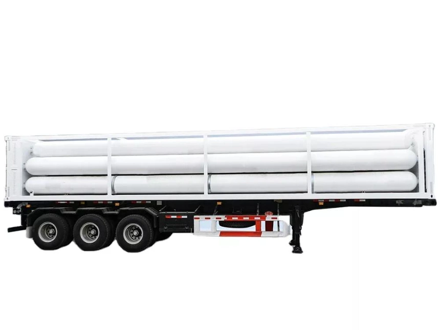 Container Tank Storage CNG Natural Gas Storage Tank CNG Tube Skid Fuel Tanker Trailer