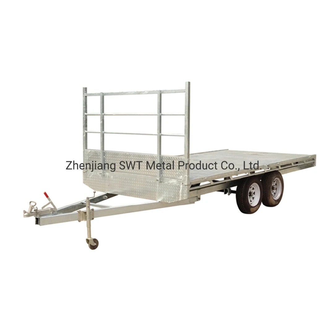 Flatbed Full Trailer with LED Taillight on Sale (SWT-FTT127)