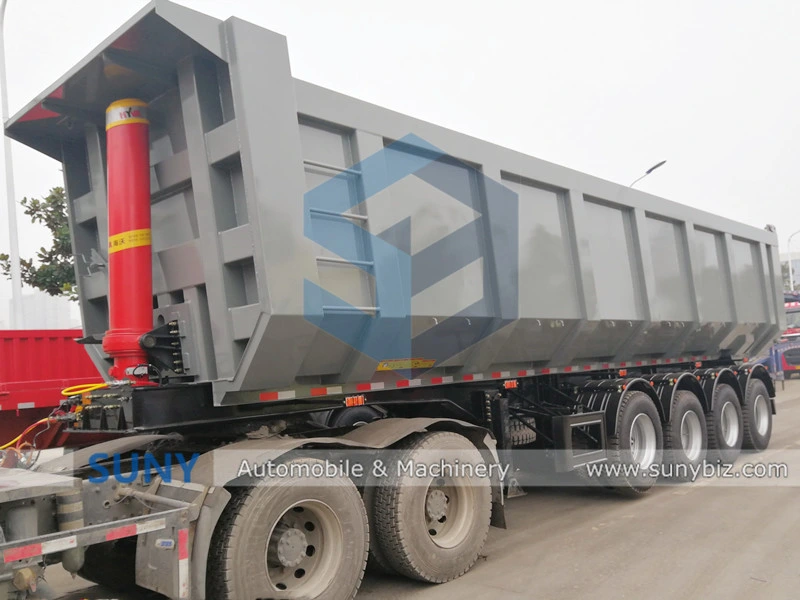 China Good Quality U-Shaped End Rear Tipper Dumper Dump Semi Truck Trailer Manufacturers