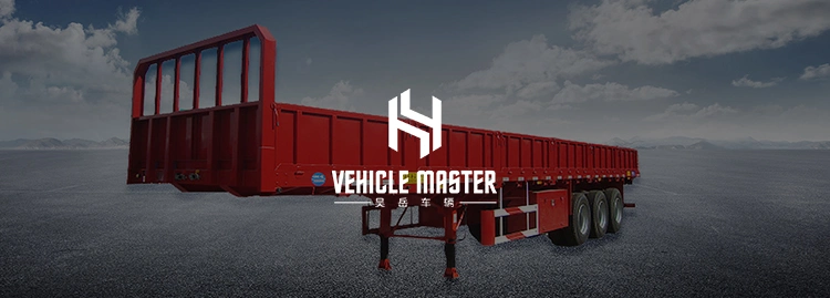 Vehicle Master Cheap Price China 2 3 4 Axles 40 60 80ton Side Wall Semi Trailer for Bulk Cargo Transportation