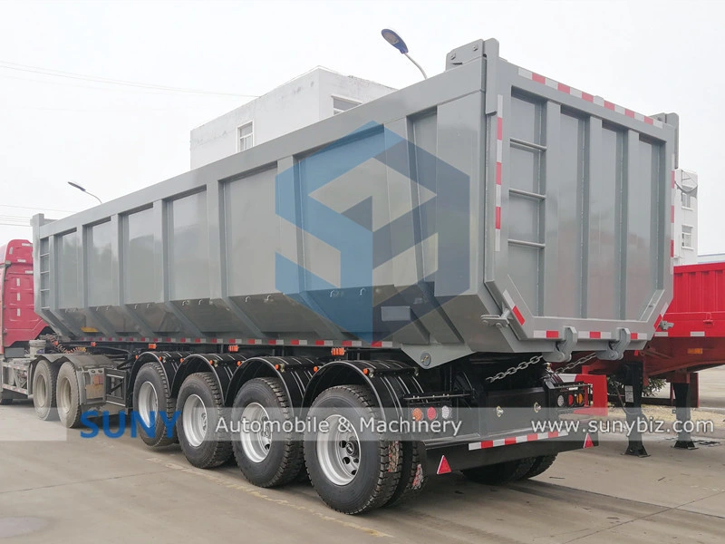 China Good Quality U-Shaped End Rear Tipper Dumper Dump Semi Truck Trailer Manufacturers