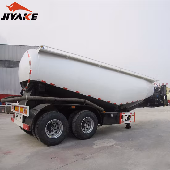 La Chine en vrac de particules de cendres volantes de ciment Tanker Semi Tailer réservoir de poudre en vrac sec Silo camion semi-remorque