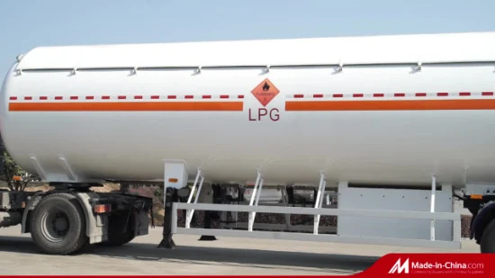 61.9m3 26t GPL Propane Transport de gaz propane semi-remorque prix